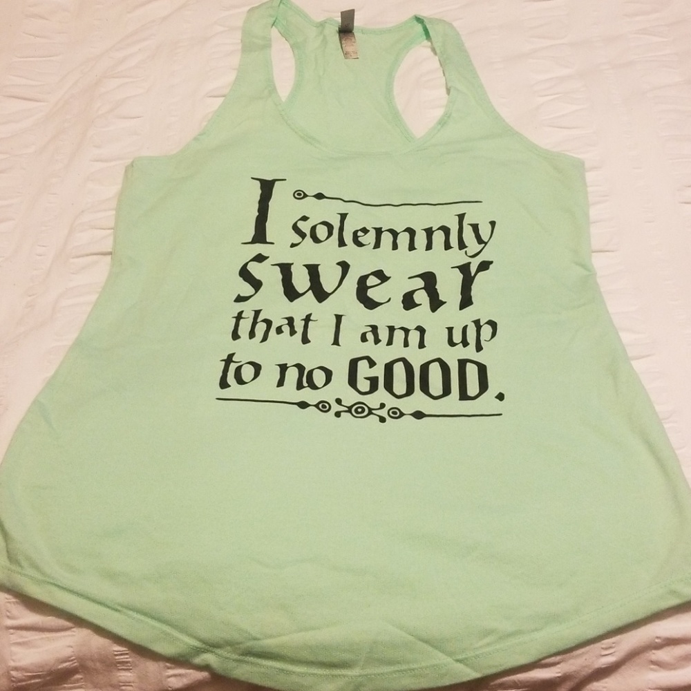 Harry Potter up to no good tank top large